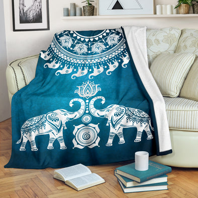 Elephant Mandala Blanket | woodation.myshopify.com