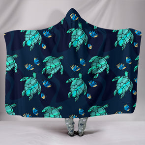 Turtle Love Hooded Blanket | woodation.myshopify.com
