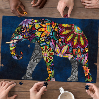 Bohemian Elephant - Wood Puzzle