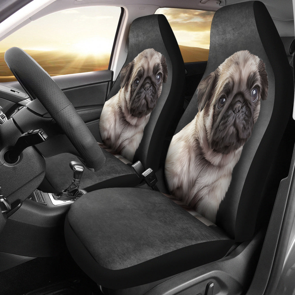 Pug Car Seat Covers | woodation.myshopify.com
