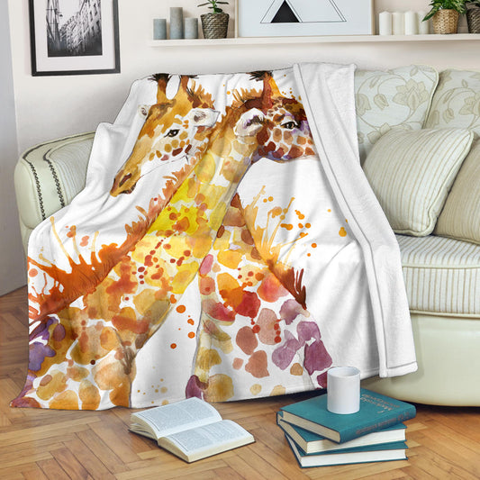 Bohemian Giraffe Premium Blanket