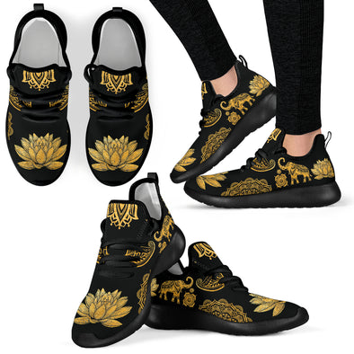 Golden Lotus Premium Sneakers | woodation.myshopify.com