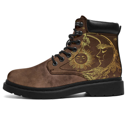 Brown Sun & Moon All-Season Boots