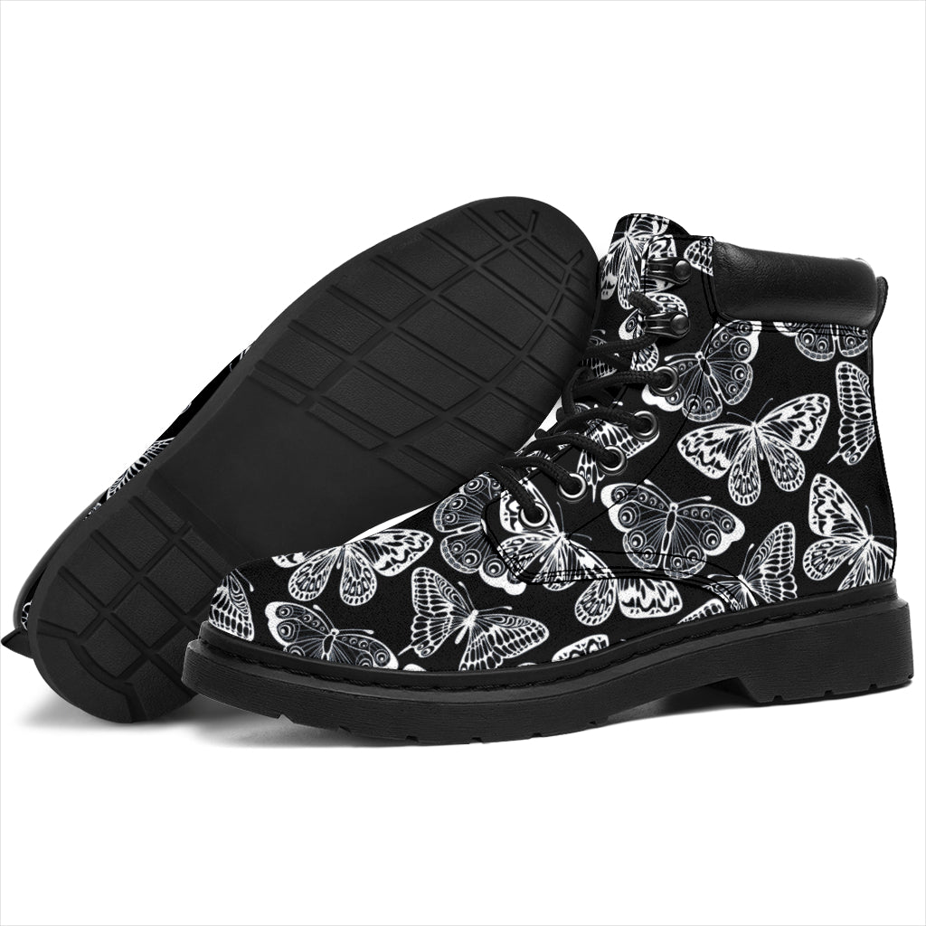 Black Bohemian Butterfly All-Season Boots