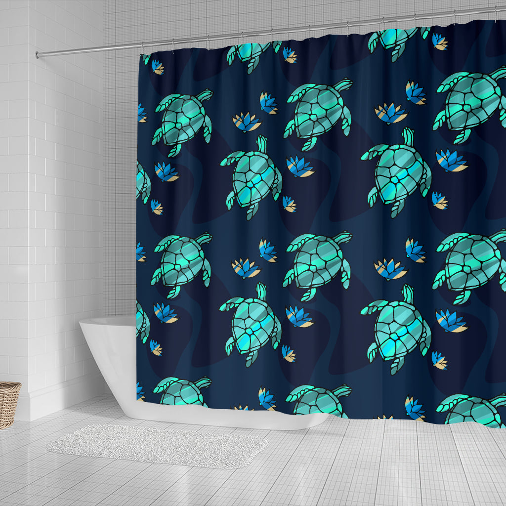 Turtle Love Shower Curtain | woodation.myshopify.com