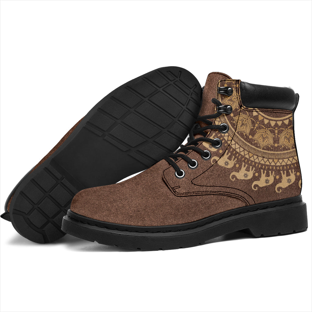 Brown Bohemian Elephant All-Season Boots – Elephantsity