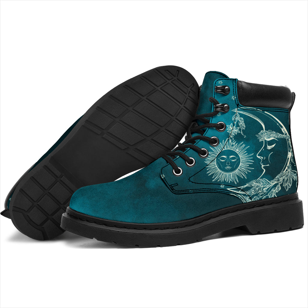 Teal Sun & Moon All-Season Boots 2.0 – Elephantsity