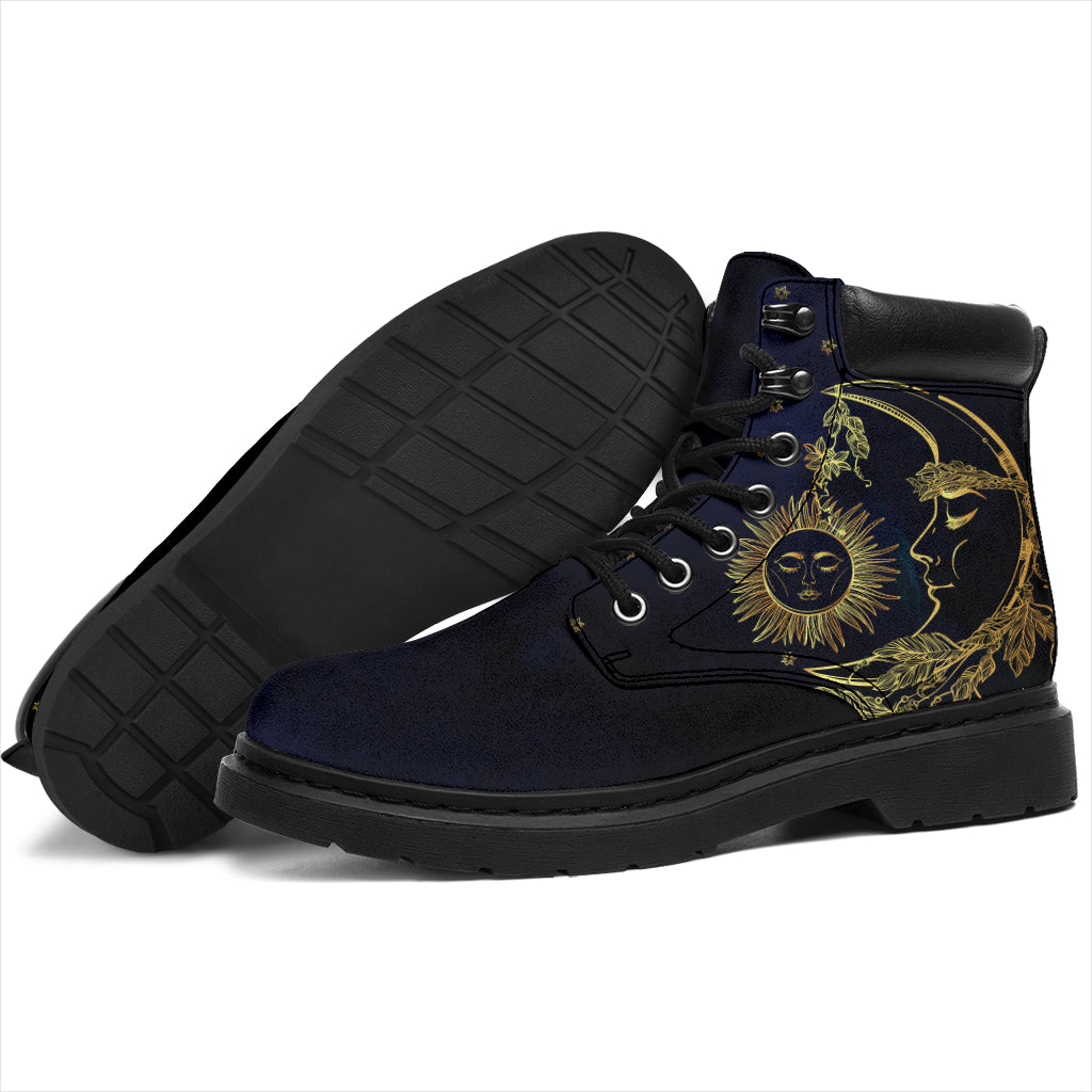 Deep Blue Sun & Moon All-Season Boots