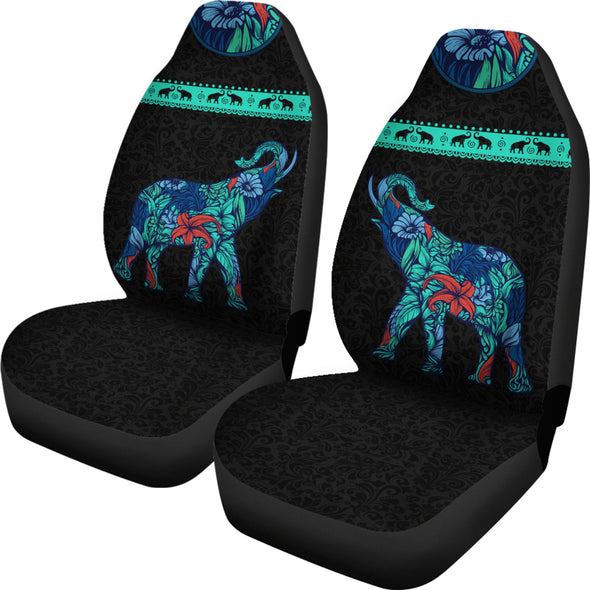 Floral Elephant Car Seat Covers | woodation.myshopify.com