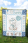 Blue Baby Elephant Quilt