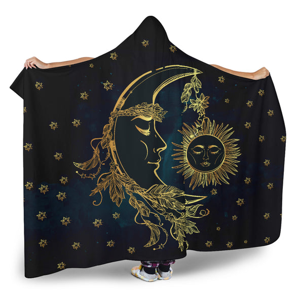 Sun & Moon Premium Hooded Blanket