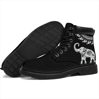 Black Good Fortune Elephant All-Season Boots