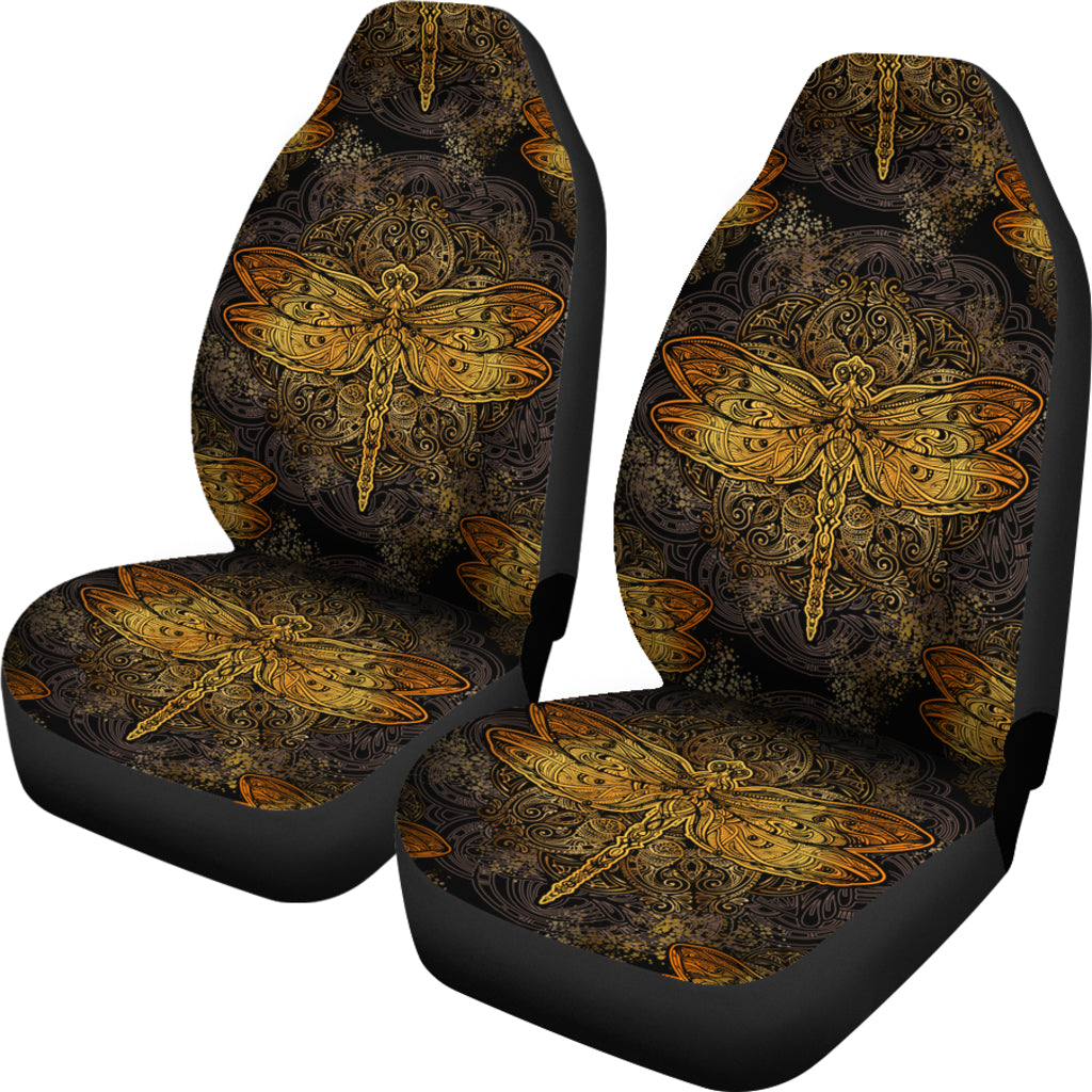 Golden Dragonfly Car Seat Covers | woodation.myshopify.com