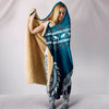Blue Mandala Hooded Blanket | woodation.myshopify.com