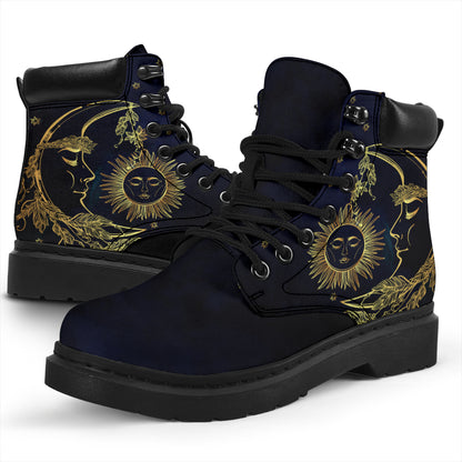 Deep Blue Sun & Moon All-Season Boots