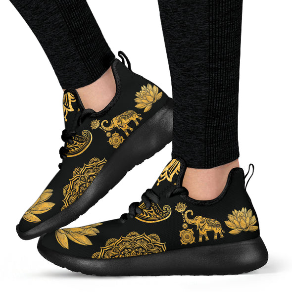 Gold Sneakers | woodation.myshopify.com
