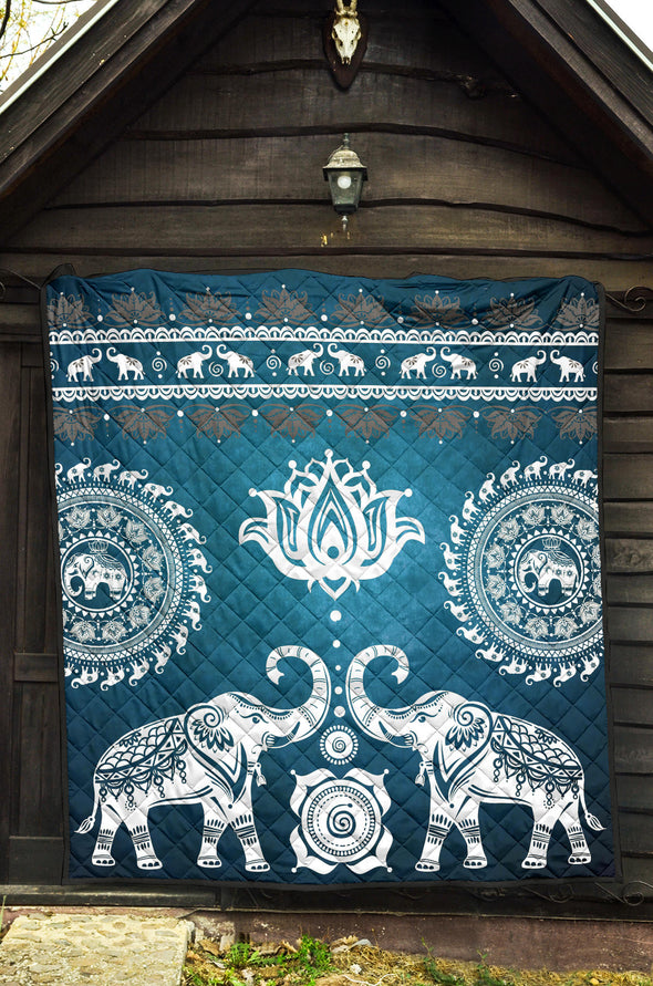 Blue Mandala Premium Quilt