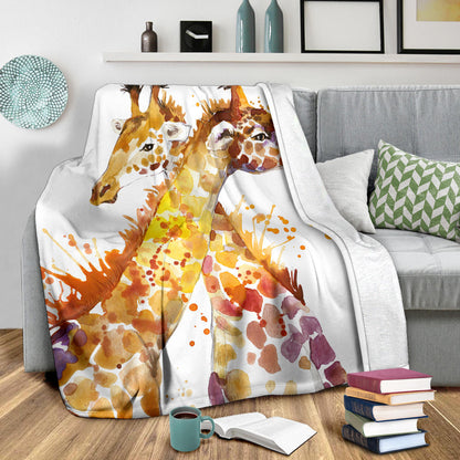 Bohemian Giraffe Premium Blanket