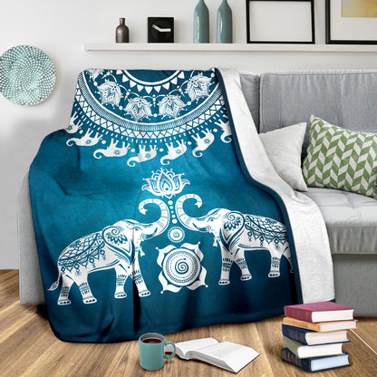 Elephant Mandala Blanket | woodation.myshopify.com