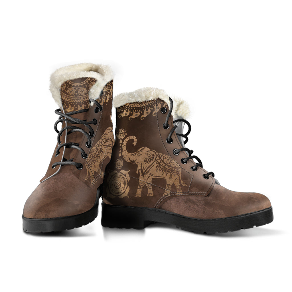 Good Fortune Faux Fur Boots | woodation.myshopify.com