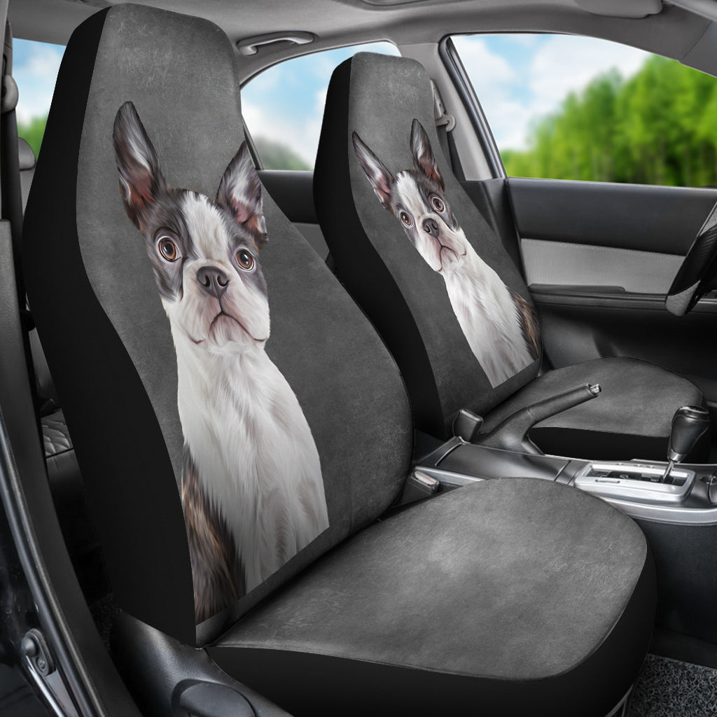 Boston Terrier Car Seat Covers | woodation.myshopify.com