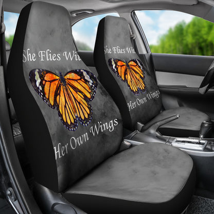 She Flies With Her Own Wings Car Seat Covers | woodation.myshopify.com
