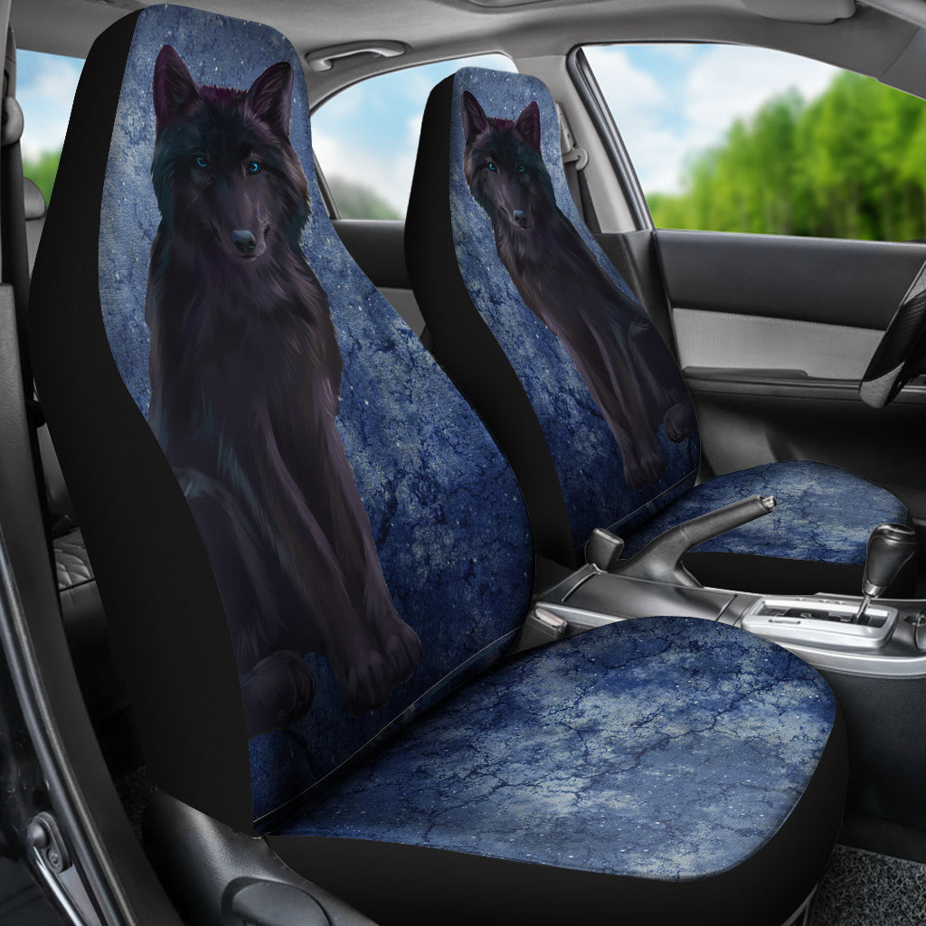 Bohemian Wolf Car Seat Covers | woodation.myshopify.com