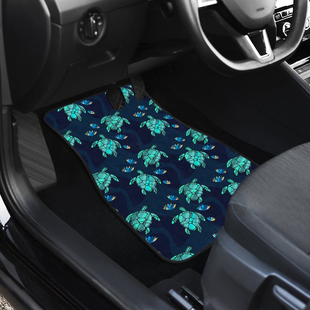 Turtle Love Front And Back Car Mats (Set Of 4) | woodation.myshopify.com