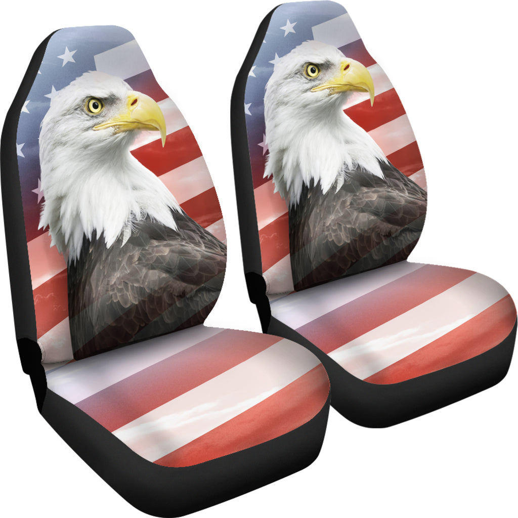 Patriot Eagle Car Seat Covers | woodation.myshopify.com