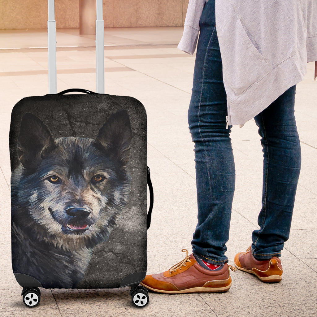 WIld Wolf Luggage Covers | woodation.myshopify.com