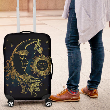 Sun And Moon Luggage Covers | woodation.myshopify.com