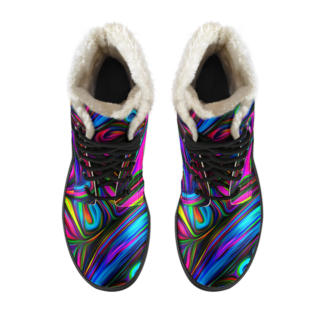 Acid Style Faux Fur Boots