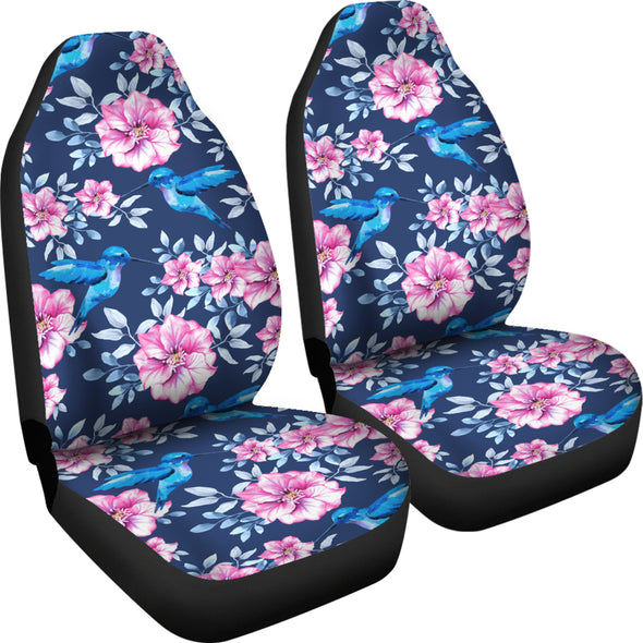 Hummingbird Floral Car Seat Covers | woodation.myshopify.com