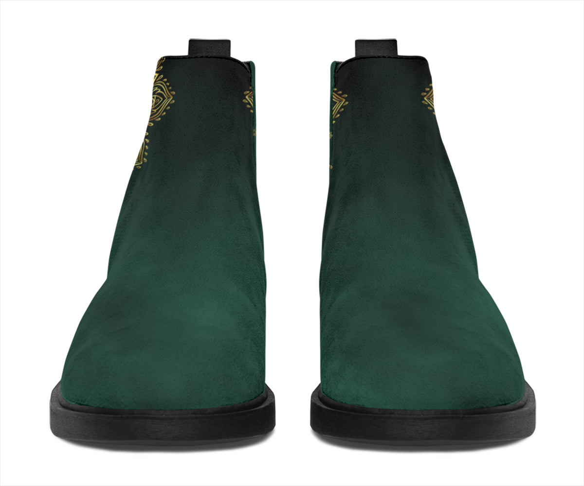 Emerald Sun & Moon Chelsea Style Boots