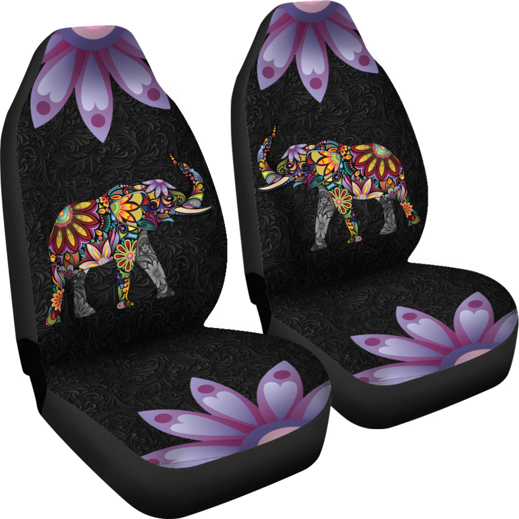 Thai Golden Elephant Print Universal Fit Car Seat Cover