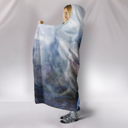 Mystical Wolf Hooded Blanket | woodation.myshopify.com