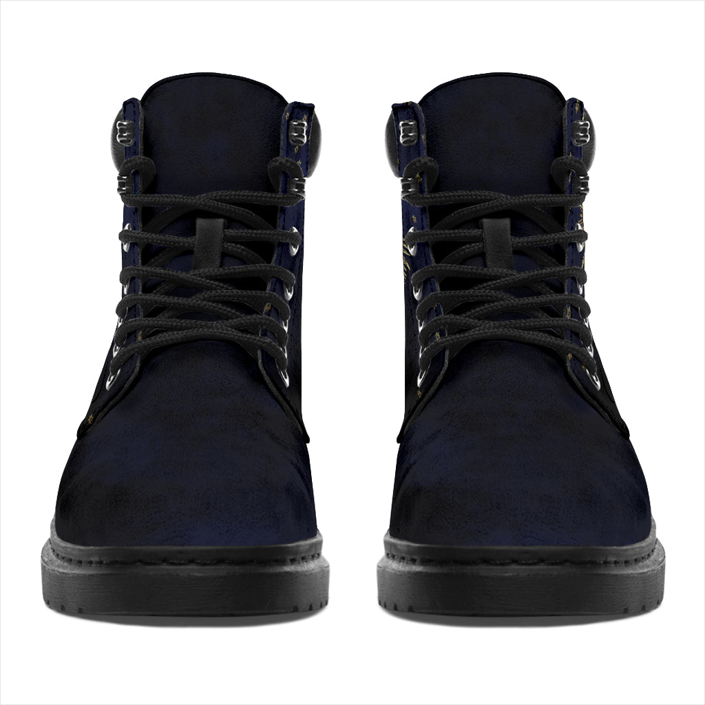 Deep Blue Sun & Moon All-Season Boots