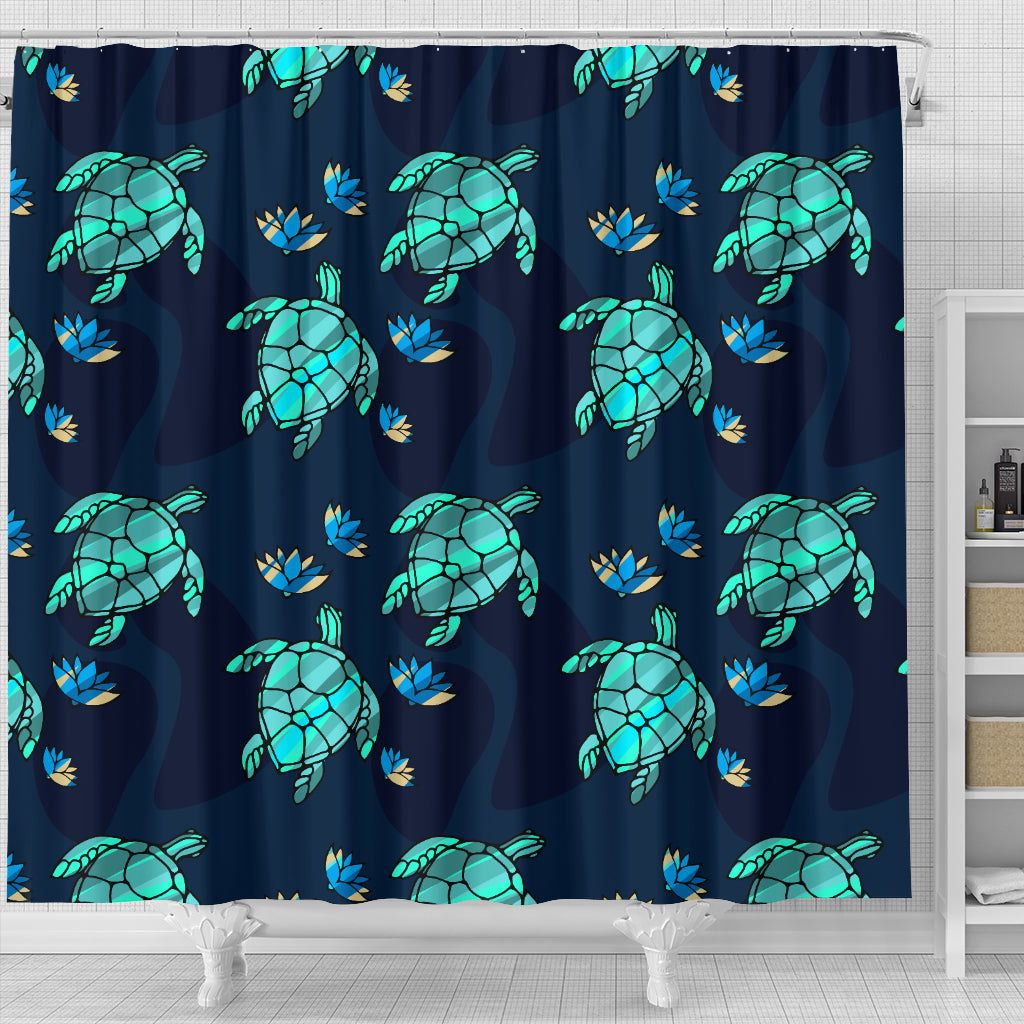 Turtle Love Shower Curtain | woodation.myshopify.com
