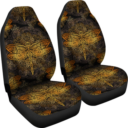 Golden Dragonfly Car Seat Covers | woodation.myshopify.com