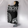 Black Mandala Hooded Blanket | woodation.myshopify.com