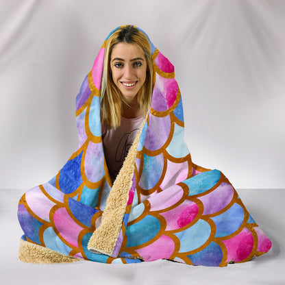 Be A Mermaid Hooded Blanket | woodation.myshopify.com