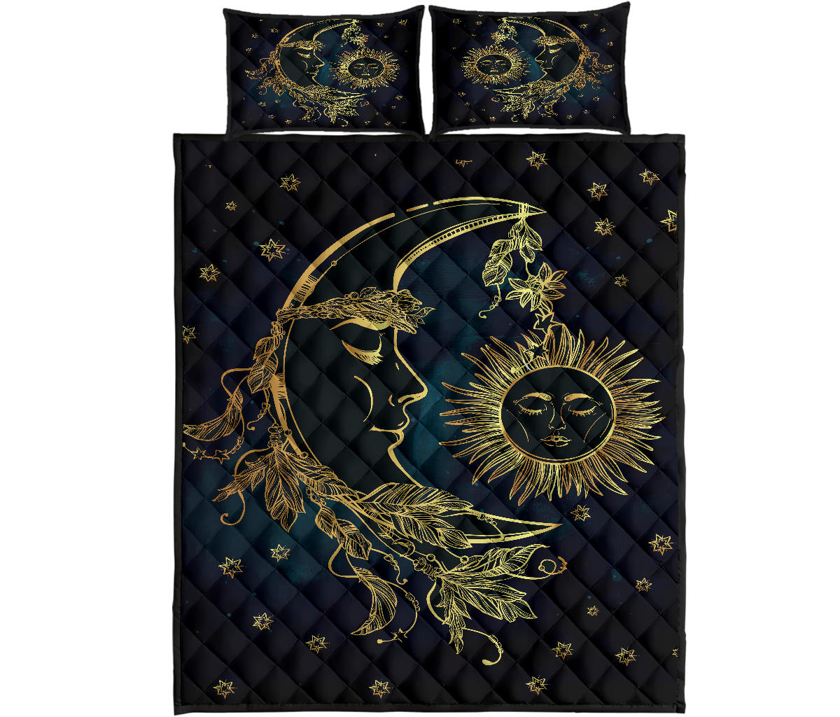 Sun & Moon Quilt Bed Set