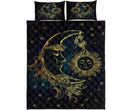 Sun & Moon Quilt Bed Set
