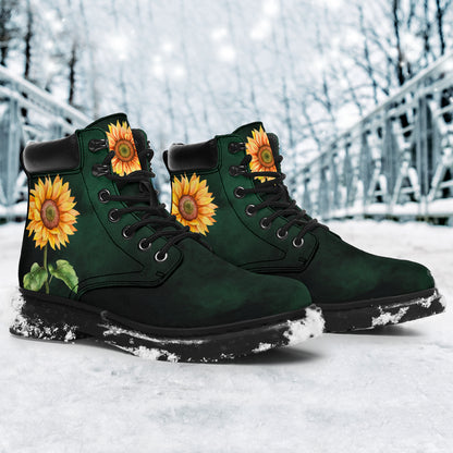 Green Sunflower All-Season Boots
