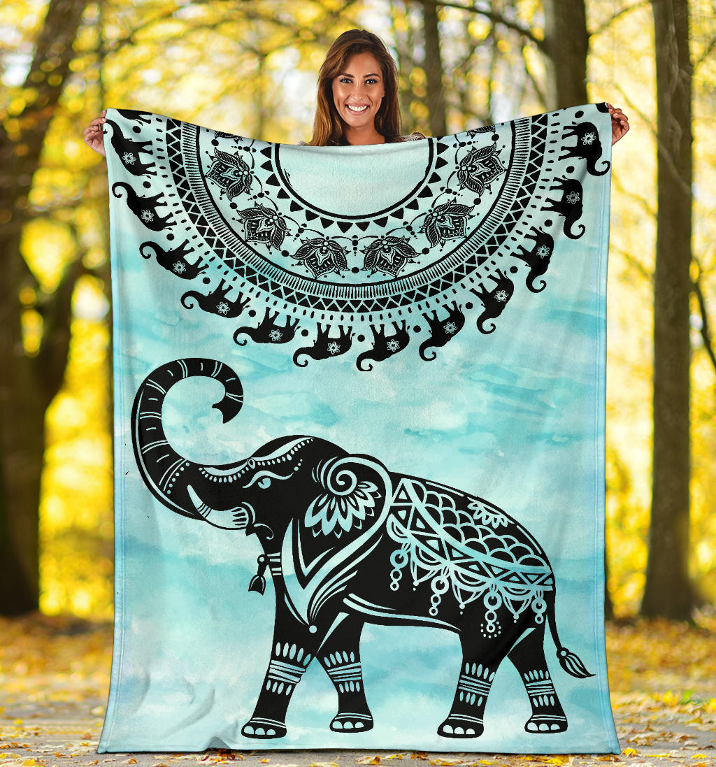 Mandala Elephant Hooded Blanket, Elephant Mandala Hooded Blanket. Mandala Elephant Throw popular Blanket, Elephant Lover Blanket