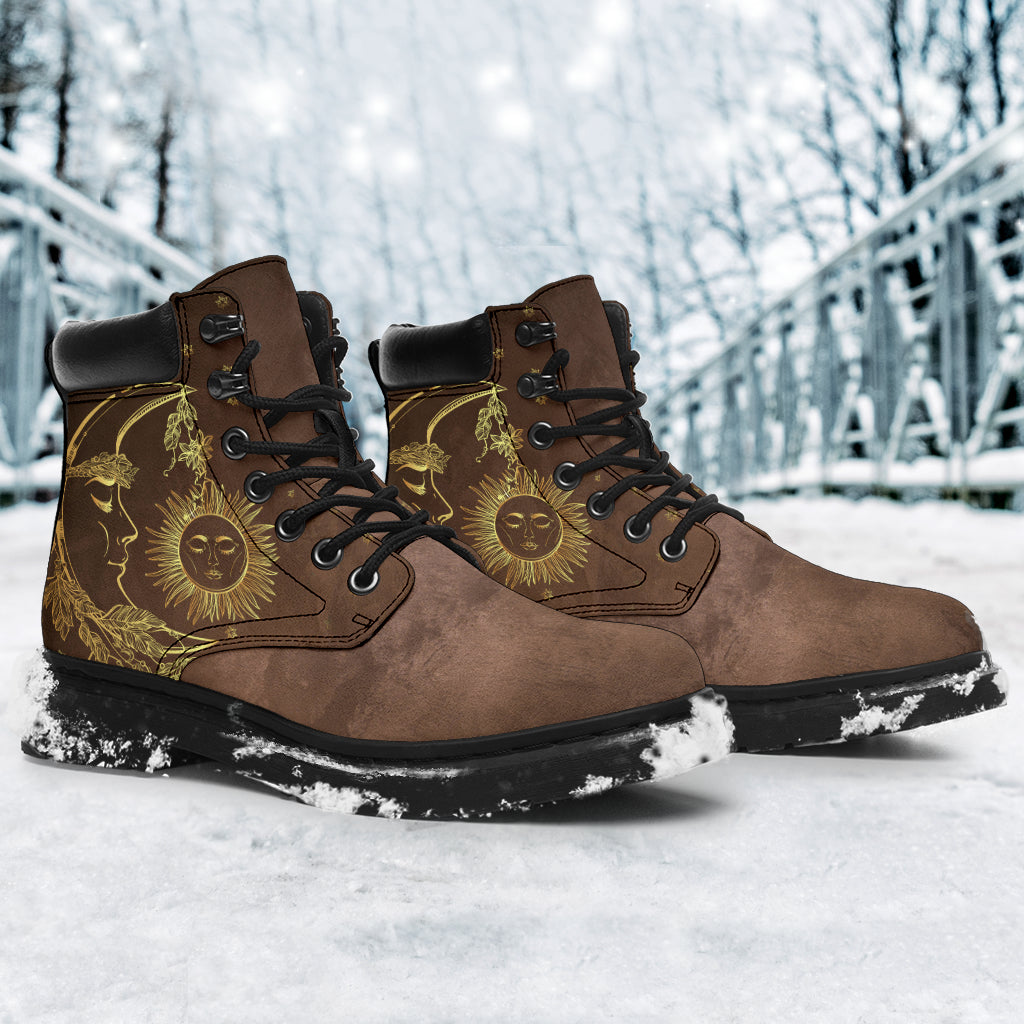 Brown Sun & Moon All-Season Boots