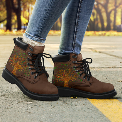 Brown Tree Of Life All-Season Boots
