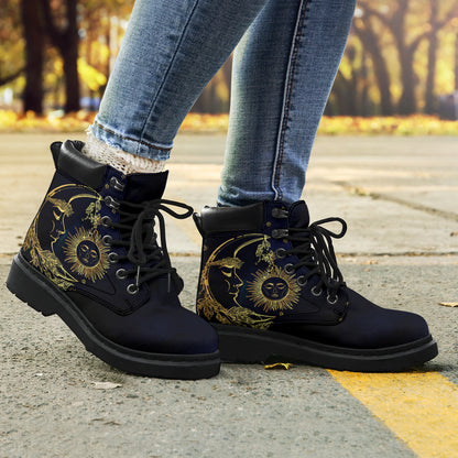 Deep Blue Sun & Moon All-Season Boots