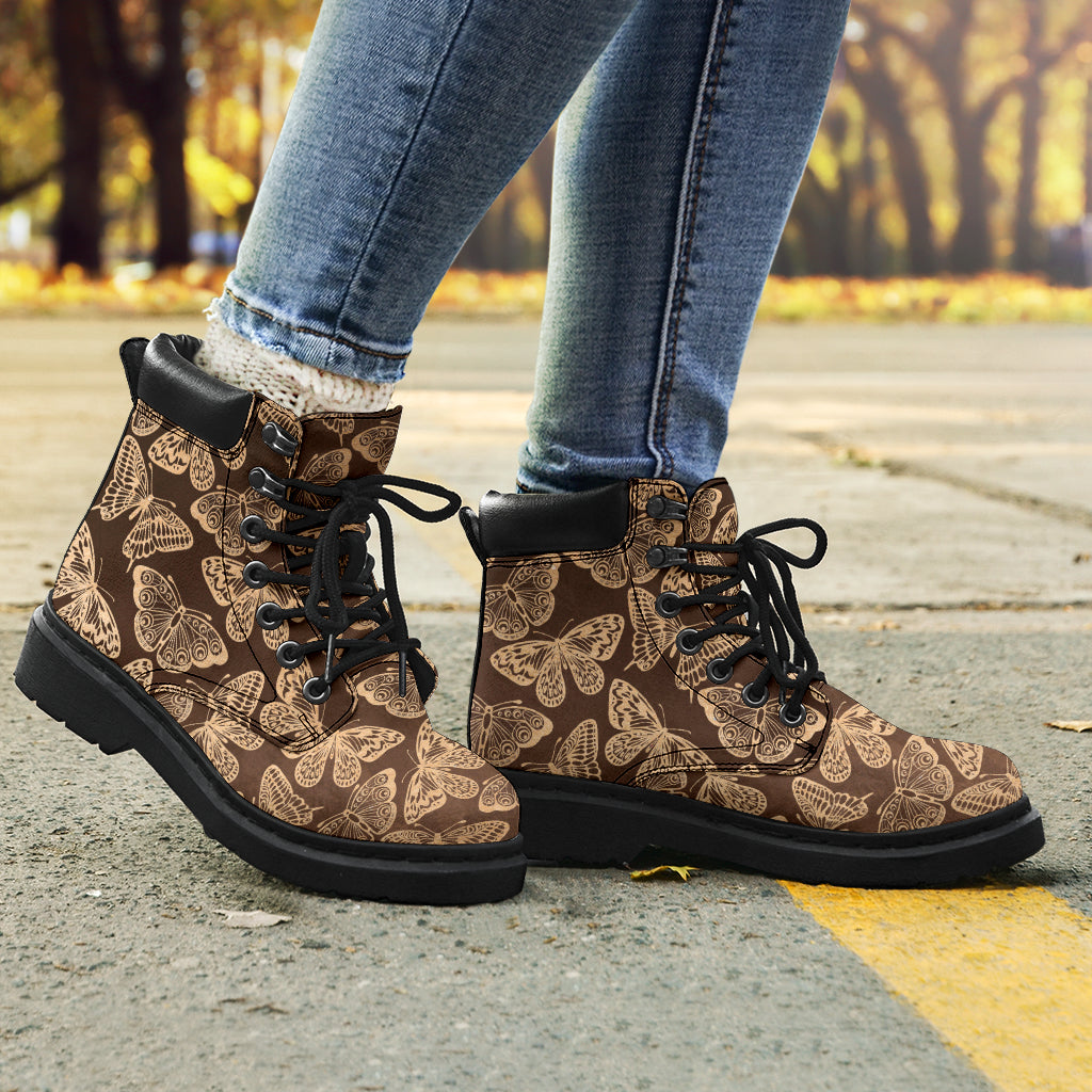 Brown Butterfly All-Season Boots