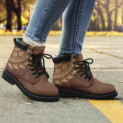 Brown Bohemian Elephant All-Season Boots